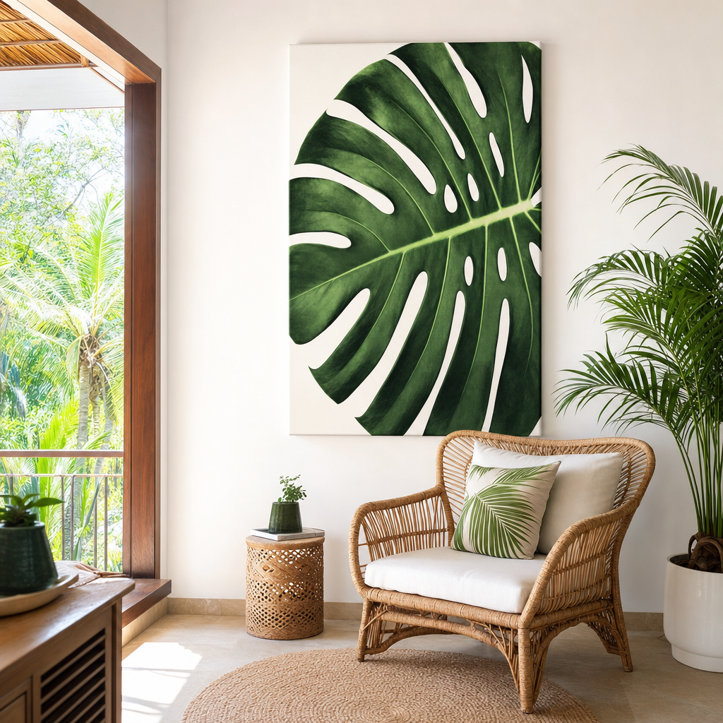 Tropical Leaf Large Wall Art Print
